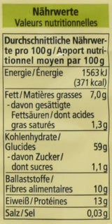 Farina d'avena biologica, fiocchi piccoli, 500 g (1 confezione)