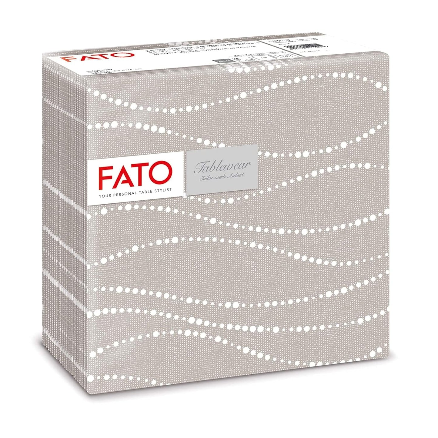 Fato - Tovaglioli carta dry, airlaid, effetto tessuto, confezione da 50 tovaglioli, 40X40 piegati in 4 formati, Decoro Tropicana