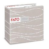 Fato - Tovaglioli carta dry, airlaid, effetto tessuto, confezione da 50 tovaglioli, 40X40 piegati in 4 formati, Decoro Tropicana