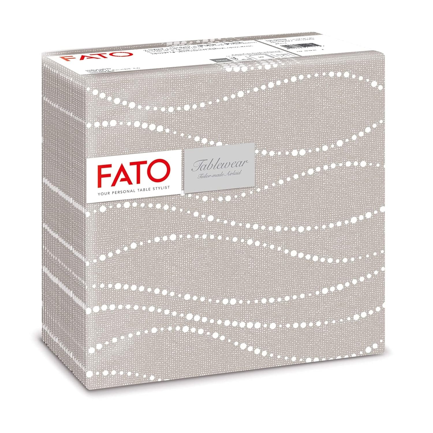 Fato - Tovaglioli carta dry, airlaid, effetto tessuto, confezione da 50 tovaglioli, 40X40 piegati in 4 formati, Decoro Tropicana