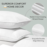 HARBOREST Cuscino per Letto per Dormire, 2 Pezzi, Peluche di Lusso, Cuscino Alternativo, Buono per chi dorme sul fianco e sulla Schiena, Collezione Hotel, Cuscino, Formato Standard/Queen, 50,8 X 66 cm Naty Shop Cuscini Standard