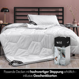 Cuscino 80X80 cm - design 2 in 1 - cuscino nel cuscino - grande cuscino per dormire traspirante e lavabile e 100% vegano - 2 cuscini 3 opzioni - cuscino con imbottitura 600G e 1200G Cuscini standard Naty Shop