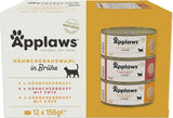 Applaws 100% naturale Premium Cibo umido per gatti Pollo in brodo Confezione multipla - Confezione da 12 lattine x 156 g