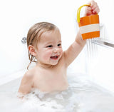 Set secchielli colorati Hape | Giocattolo da bagno con ruota idraulica in tre pezzi per bambini piccoli, multicolore Jucarii Bebe Naty Shop