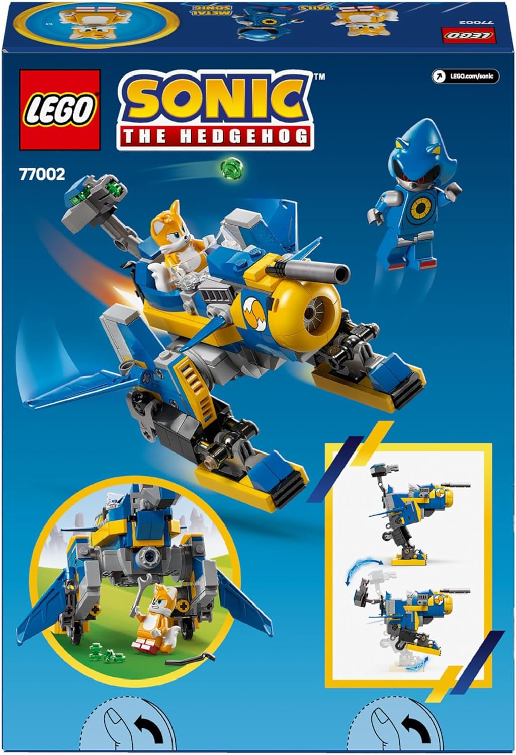 LEGO Sonic il riccio Ciclone vs. Metal Sonic - Giocattolo da collezione Mech con 2 minifigure di videogiochi - Idea regalo per ragazzi e ragazze a partire da 8 anni e appassionati di giochi adolescenti 77002 Set da costruzione Besuche den LEGO-Store