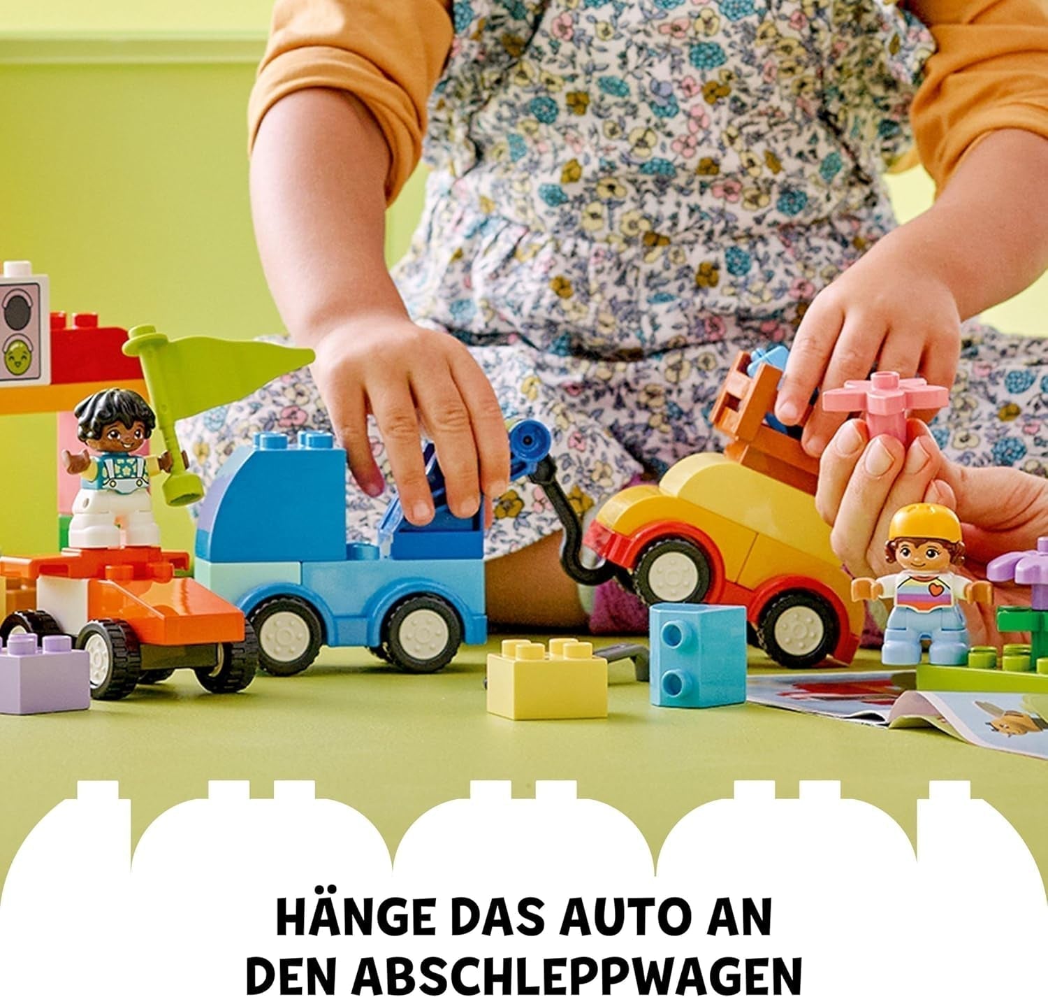 LEGO DUPLO Classic Brick Box Auto e camion, set da gioco con veicoli per bambini da 1,5 anni, giocattolo didattico creativo, set di auto giocattolo e auto da corsa 10439 Set di costruzione Besuche den LEGO-Store