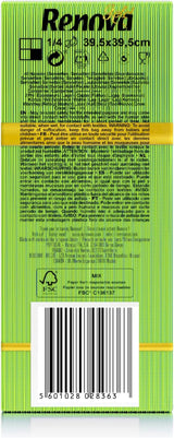 Tovaglioli di carta Renova, oro, verde, 40 pezzi