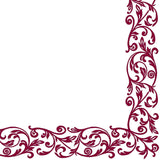 Shoptoria Rob Bordo tovaglioli rosso scuro con motivo ornamentale - decorazioni da tavola/matrimonio - 50 X tovaglioli pieghevoli, 40 X 40 cm
