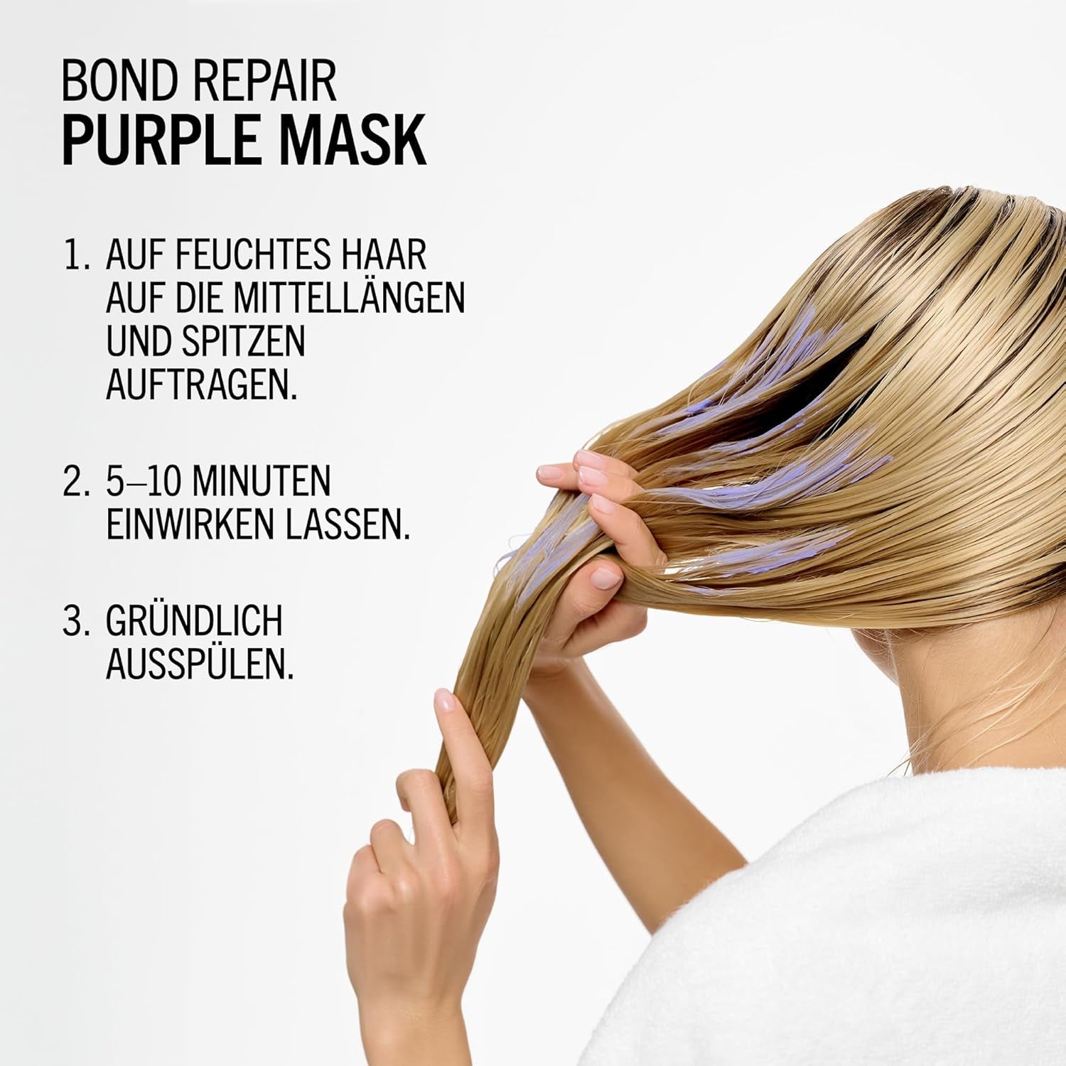 Schwarzkopf Professional BLONDME Bond Repair Purple Mask Maschera per capelli freddi Neutralizza i toni gialli per capelli tinti, decolorati e chiari Condizionante profondo e rinforzante 200 ml Maschera per capelli Naty Shop