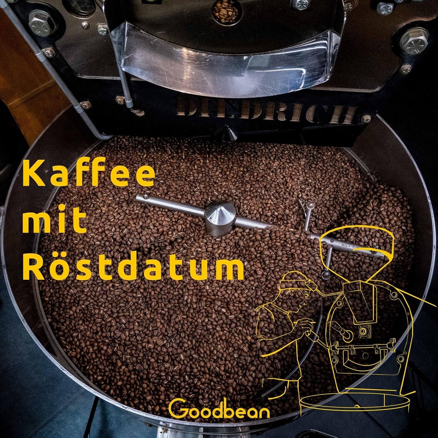 Santo | Caffè in grani 2500g - 100% Arabica dal Brasile | per espresso, cappuccino o caffè filtrato forte | Omni Arrosto | Caffè classico: l'introduzione perfetta al caffè speciale