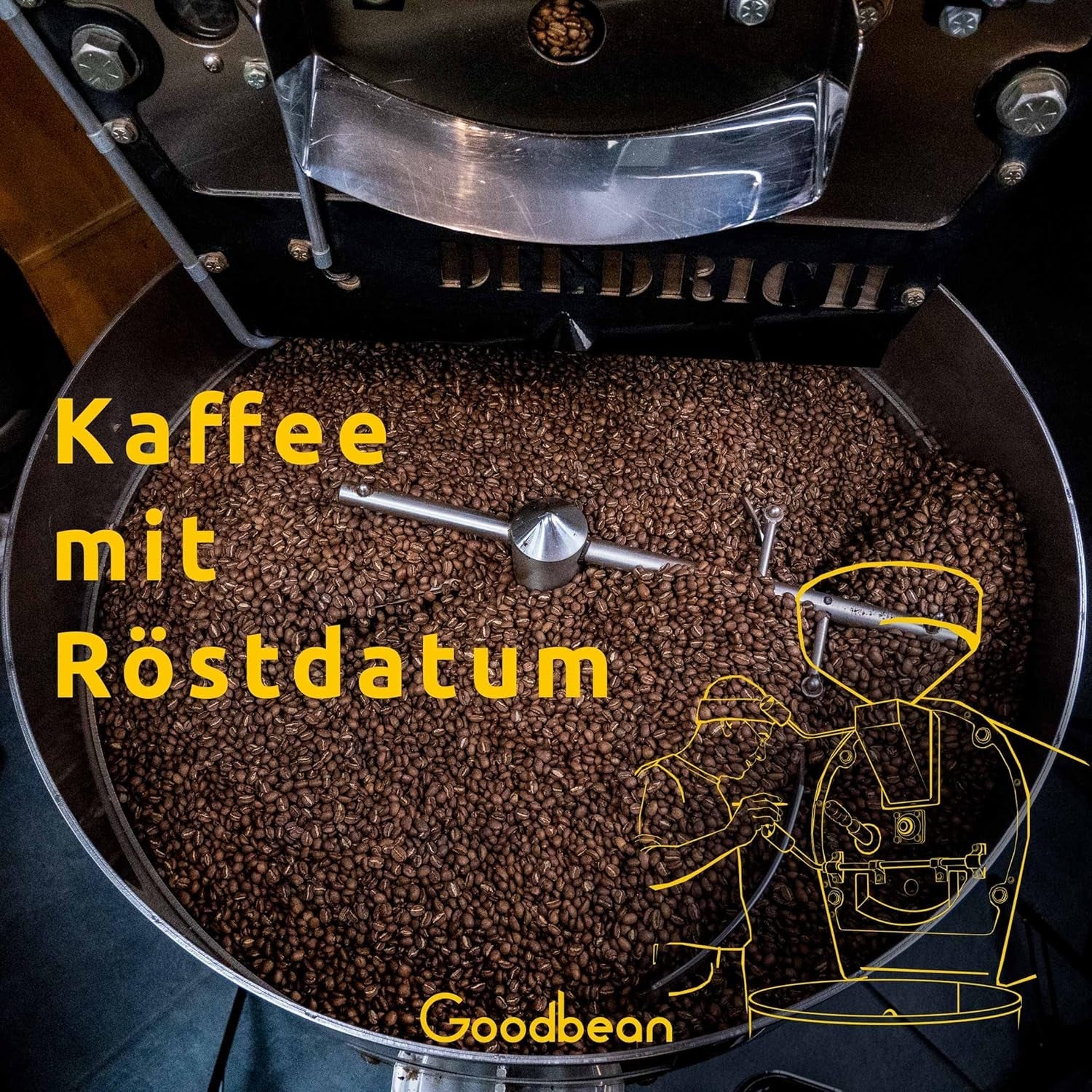 Santo | Caffè in grani 2500g - 100% Arabica dal Brasile | per espresso, cappuccino o caffè filtrato forte | Omni Arrosto | Caffè classico: l'introduzione perfetta al caffè speciale