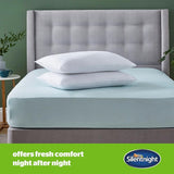Silentnight Cuscino Morbido Anti-Allergia Confezione da 2 Cuscini di Supporto in Morbida Piuma Ideale per chi dorme sulla pancia e sulla pancia Ipoallergenico e Lavabile in Lavatrice Confezione da 2 Cuscini Standard Naty Shop