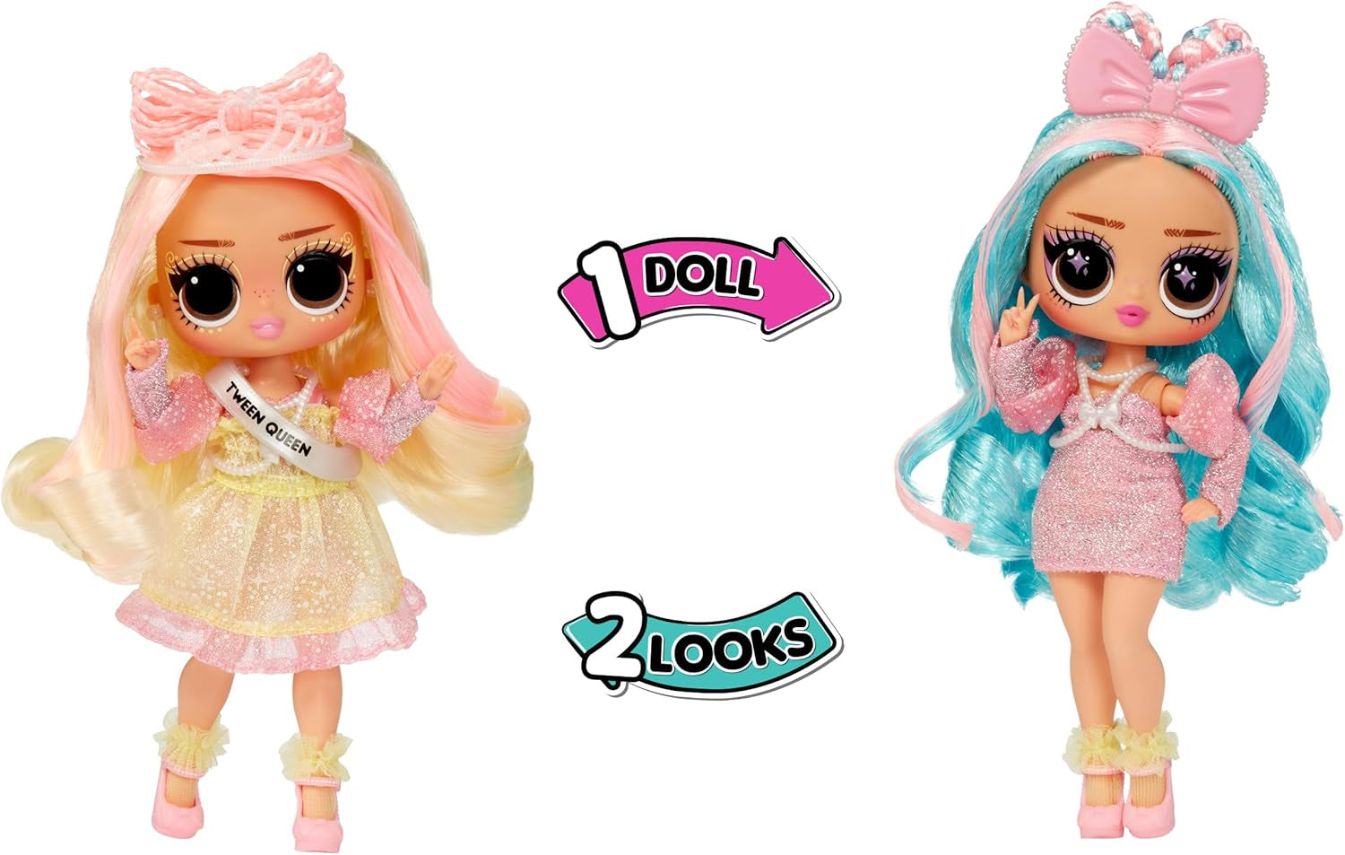 LOL. Surprise Tweens Surprise Swap Series - Braids-2-Waves Winnie - Modepuppe mit more als 20 Überraschungen inclusive Styling-Kopf und fantastici Mode and Accessories - für Kinder ab 4 Jahren
