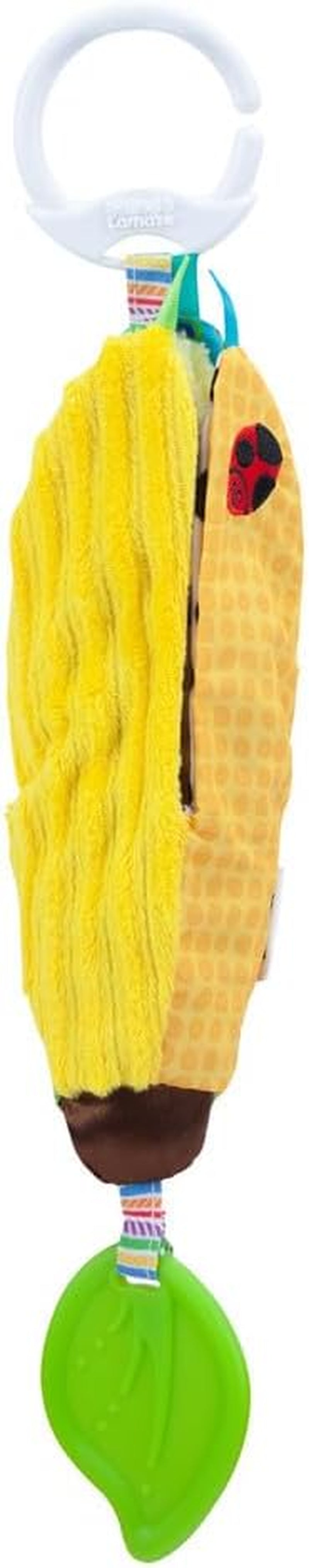 LAMAZE Bea the Banana, Passeggino con clip e Passeggino per neonato, Giocattolo sensoriale per bambini con colori e suoni, Giocattolo per lo sviluppo per ragazzi e ragazze da 0 a 24 mesi, Giocattoli gialli per bambini Naty Shop