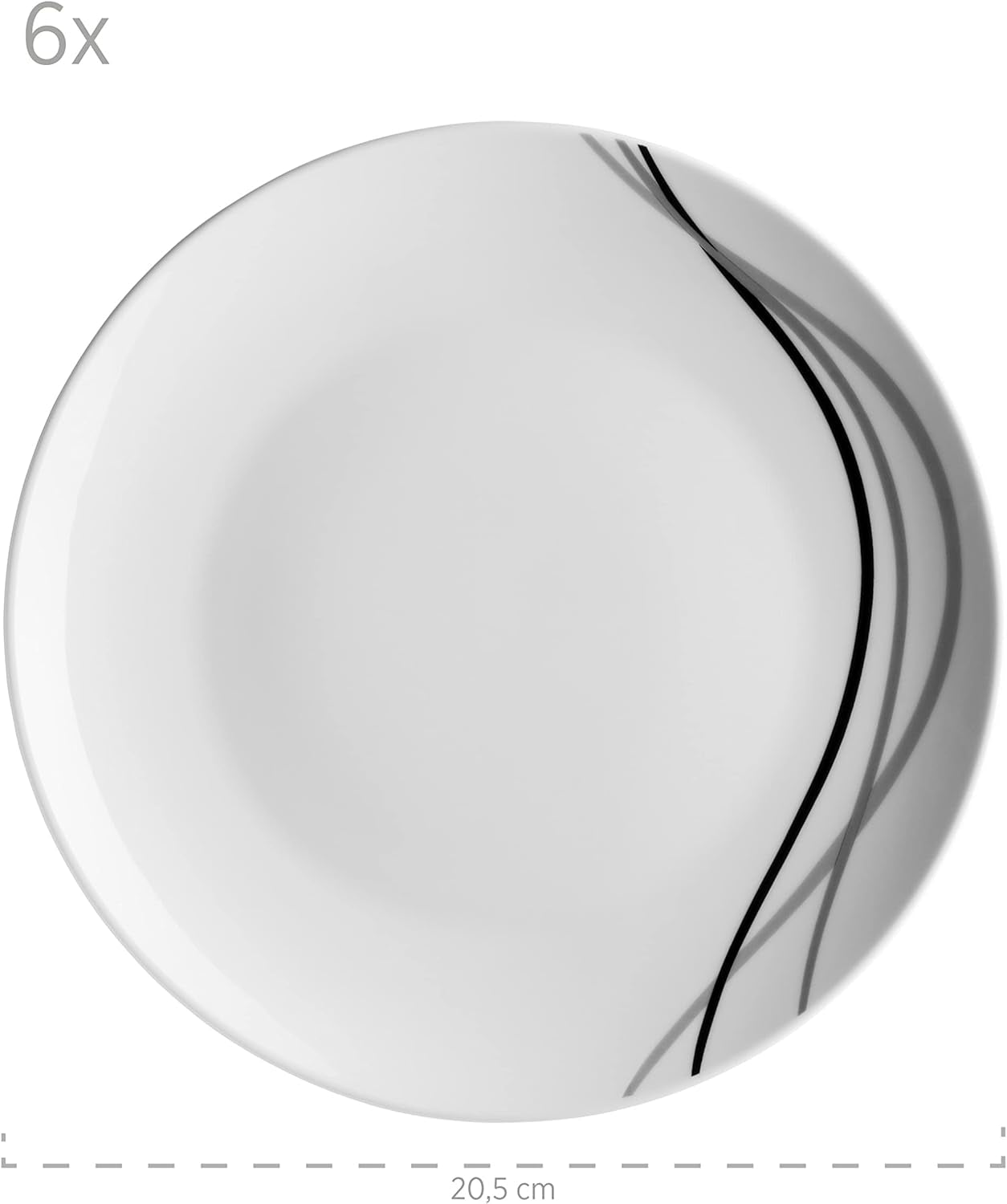 Servizio da tavola combinato Mäser, porcellana TAJO, bianco, 40 x 60 x 40 cm