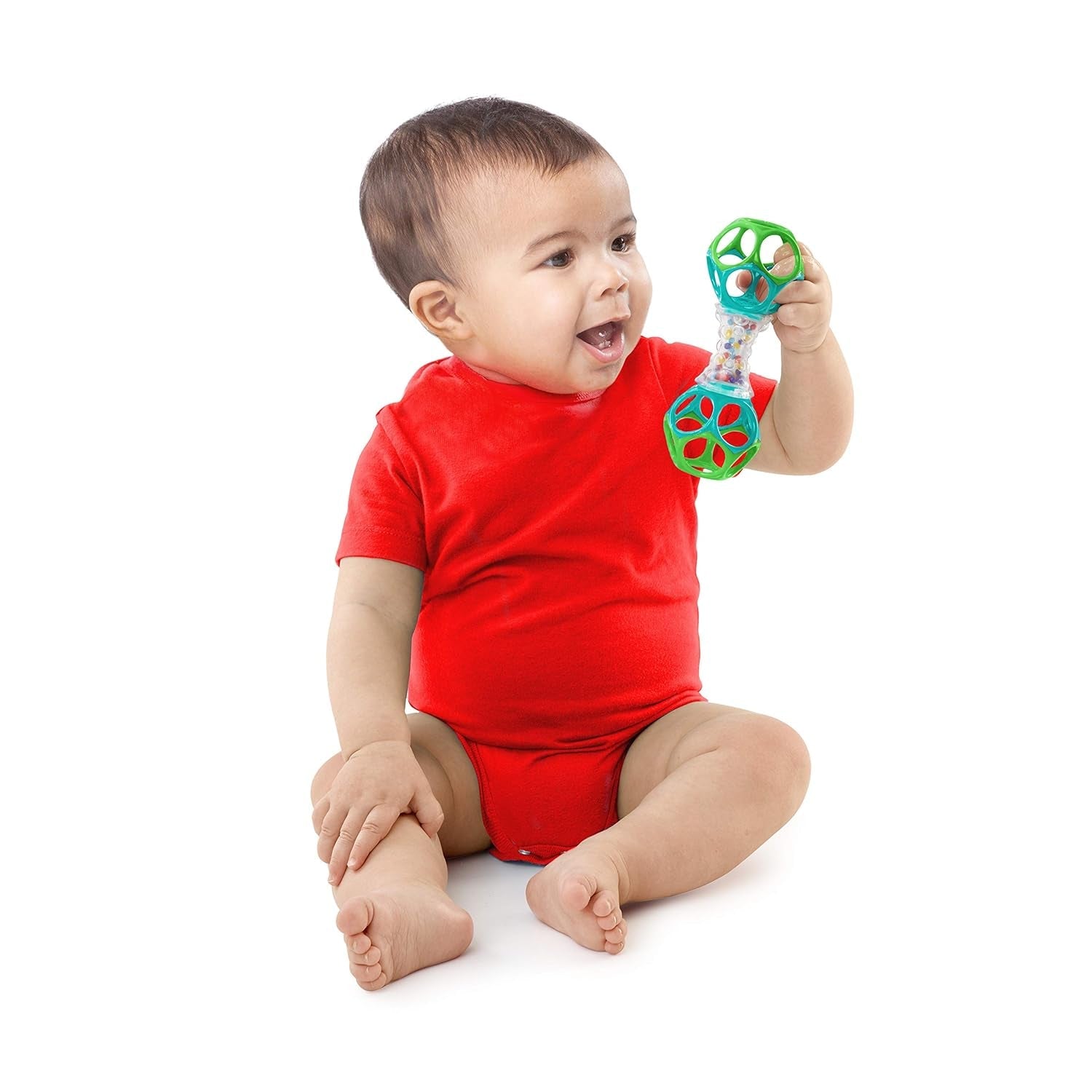 Bright Starts Little Shakers Set regalo da 6 pezzi - Sonagli e dentini per bambini Senza BPA Facile da catturare Unisex Neonato+