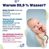 Salviettine umidificate Kindii Water Care - Aqua Baby Wipes - 100% viscosa, 99,9% acqua, estratto di pompelmo, dimensioni sciarpa 150x200, 100% biodegradabile, senza plastica, salviette detergenti per pelli sensibili