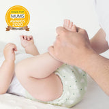 Salviette per neonati riutilizzabili Bambino Mio - Basic - Ecologiche, senza sostanze chimiche, fronte-retro, lavabili, confezione da 10, nuvola - La confezione può variare