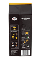 Segafredo Zanetti Caffè Crema Dolce - Chicchi interi (confezione da 1 kg) - Adatto per Caffè Crema - Chicchi di caffè dalla tostatura da leggera a media dal gusto delicato ed equilibrato (confezione da 2)