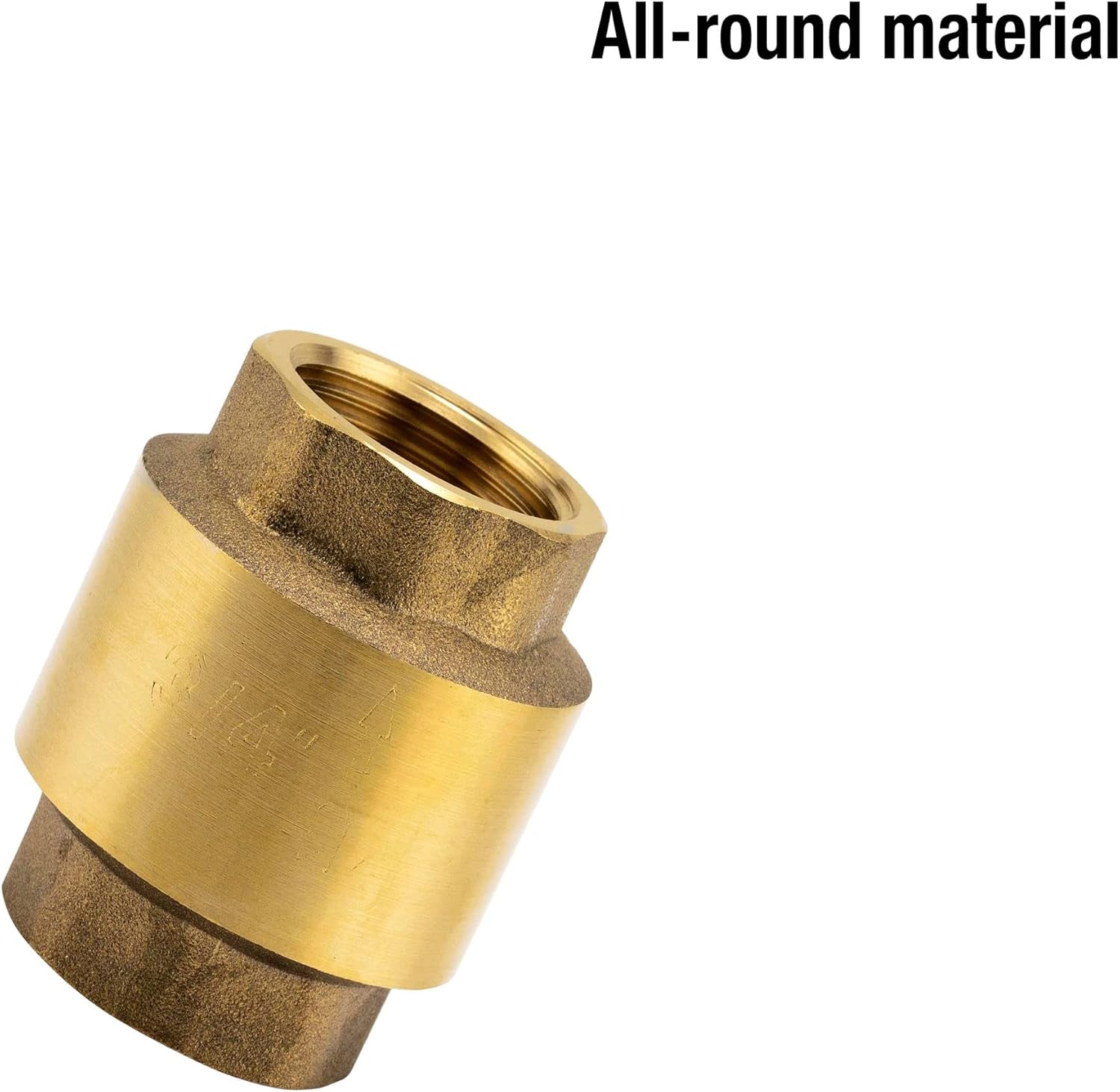 Valvola intermedia Gardena in ottone: valvola unidirezionale in ottone massiccio, filettatura 42 mm (G 1 1/4 pollici) per il collegamento alle pompe (7232-20)