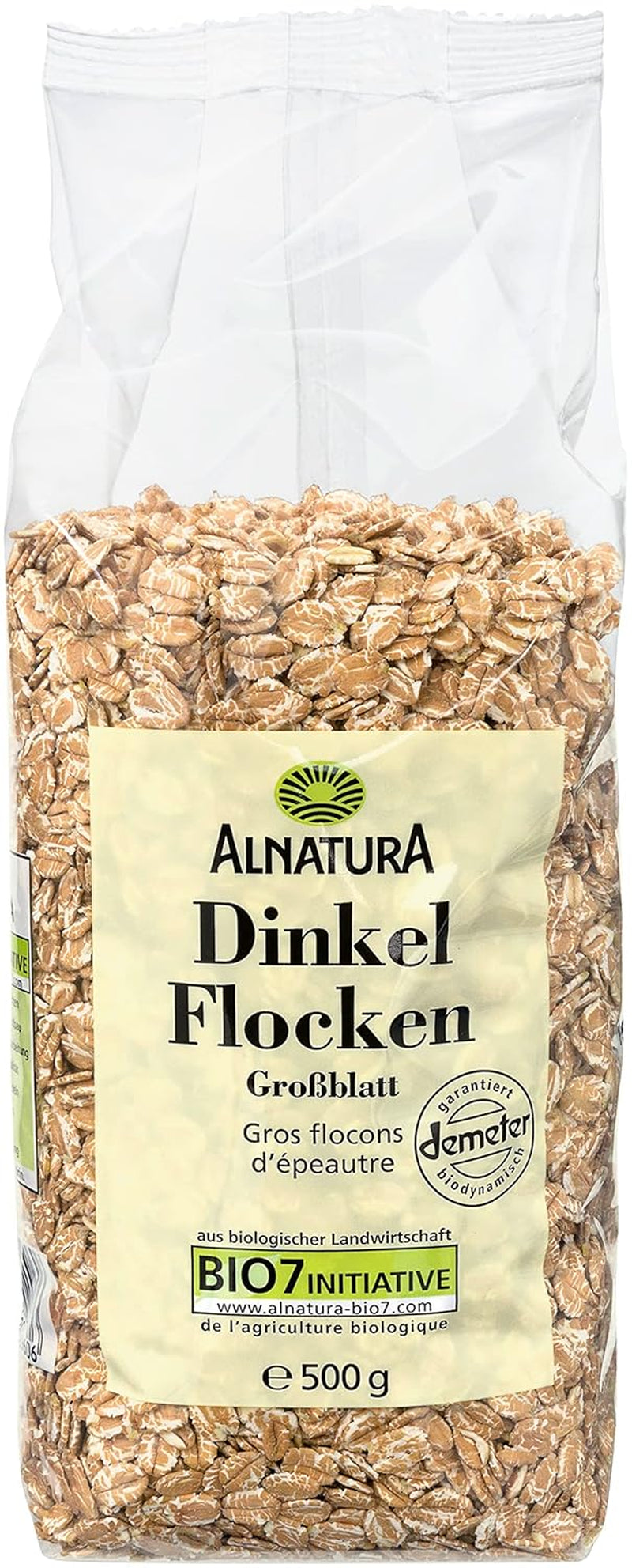 Bio Dinkelflocken Großblatt, 500G Cereals Naty Shop Titolo predefinito
