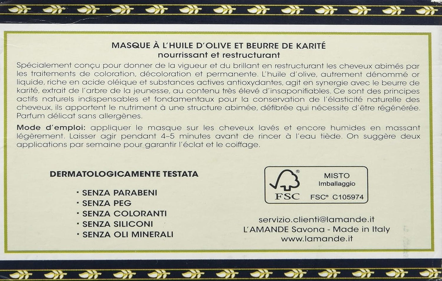 Maschera viso all'olio di oliva - 300 ml Maschera per capelli Naty Shop