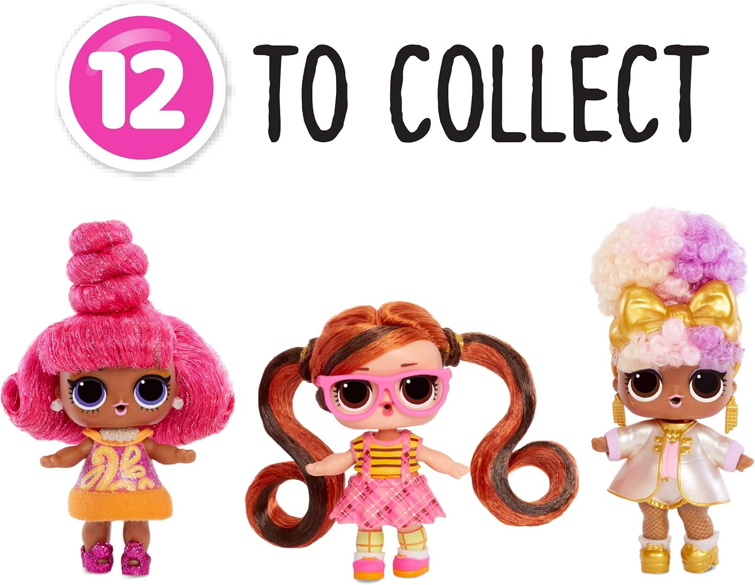 Bambole da collezione LOL Surprise per ragazze - Con 15 diverse sorprese e acconciature - Bambole #Hairvibes