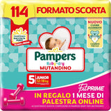 Pannolini Pampers Baby Dry Pants e Fit Prime Maxi, taglia 138, taglia 4 (8-15 kg), 1 mese gratis online in palestra