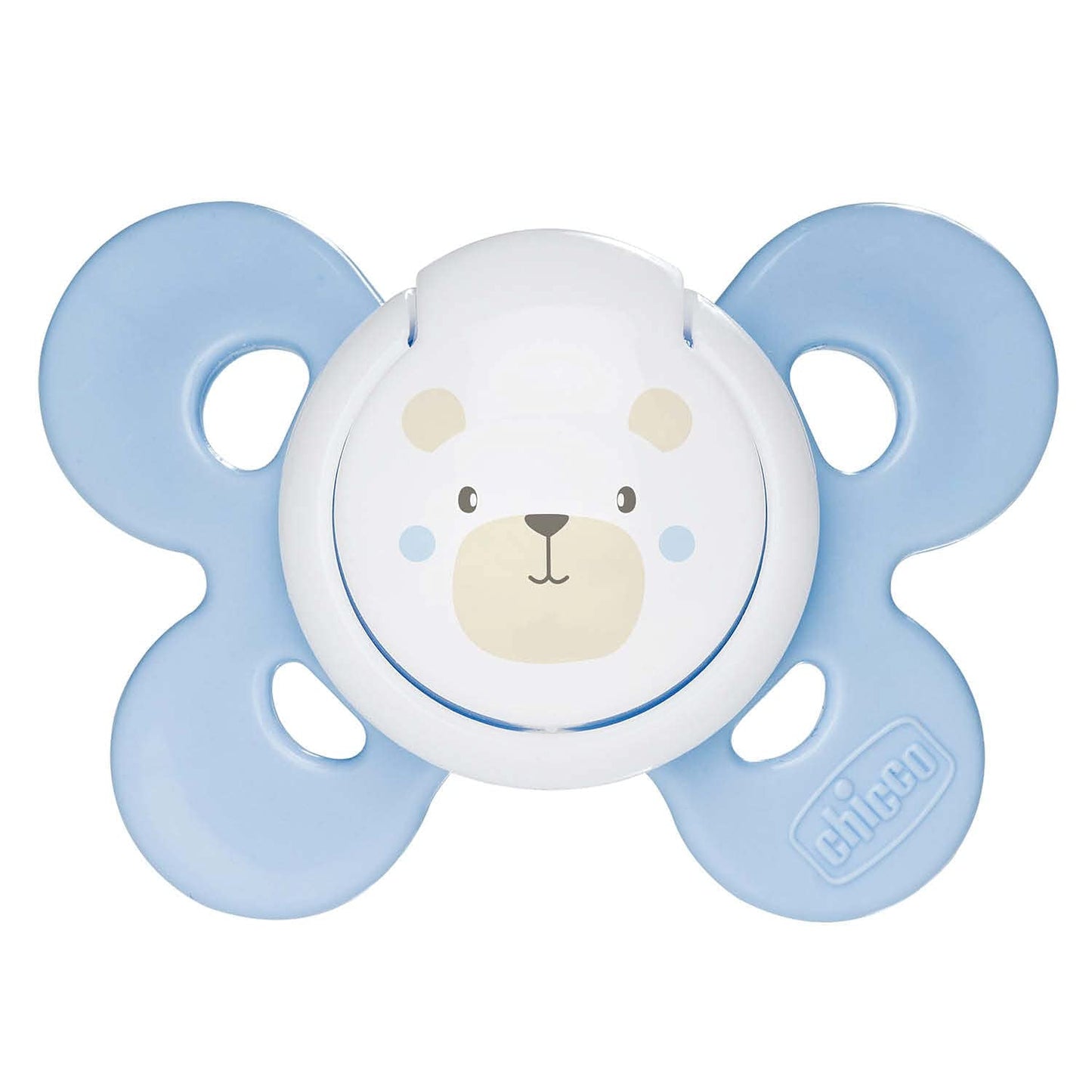 Ciuccio Chicco PhysioForma Comfort 16-36 Mesi, Ciuccio per Neonati con Tettarella in Silicone, 1 Pezzo, Supporta la Respirazione Fisiologica e il Corretto Sviluppo Orale, Blu