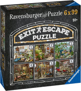 Ravensburger EXIT Puzzle - The Ghostly Manor House - 6X Puzzle da 99 pezzi per adulti e bambini amanti dei puzzle dai 10 anni in su Puzzle Naty Shop