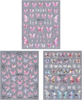 Adesivi per unghie farfalla in rilievo 5D farfalle autoadesive adesivi per decorazione unghie adesivi per nail art aurora farfalla accessori per unghie design adesivi per unghie farfalla adesivi per nail art