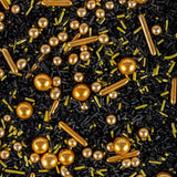 Super Streusel, Gold Rush Gold Black Sprinkle Decorazione Naty Shop