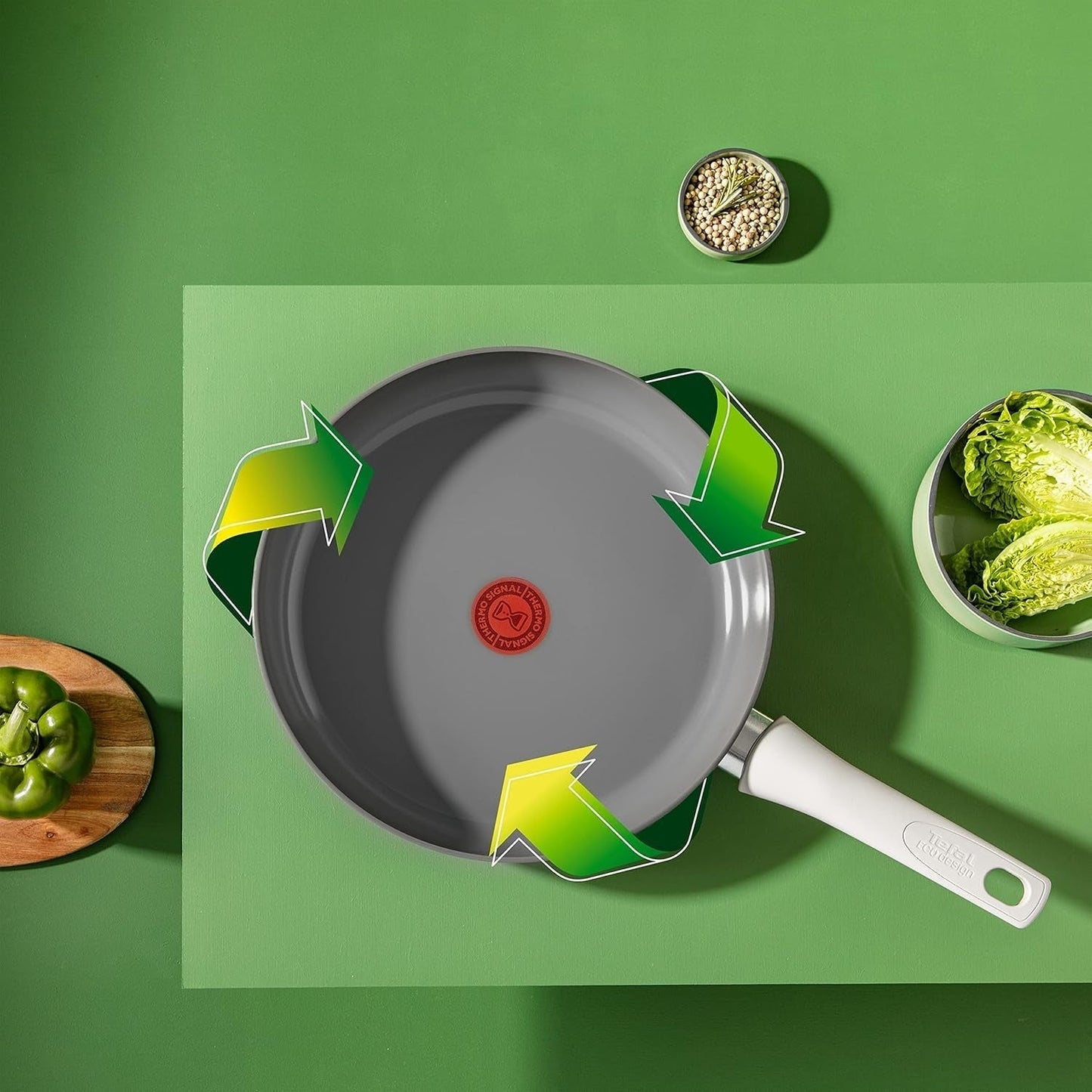 Tefal C42706 Renew su padella 28 cm con guarnizione in ceramica Pentole e Padelle Naty Shop