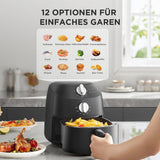 Midea Friggitrice ad aria calda 2L, 1150W Airfryer, senza olio, Friggitrice ad aria calda, Funzione di spegnimento automatico Elettrodomestici Naty Shop