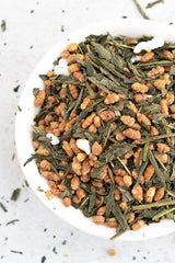 Tè verde Umami Bio Genmaicha dalle culture giapponesi, 100g - Foglie di tè con riso fritto -