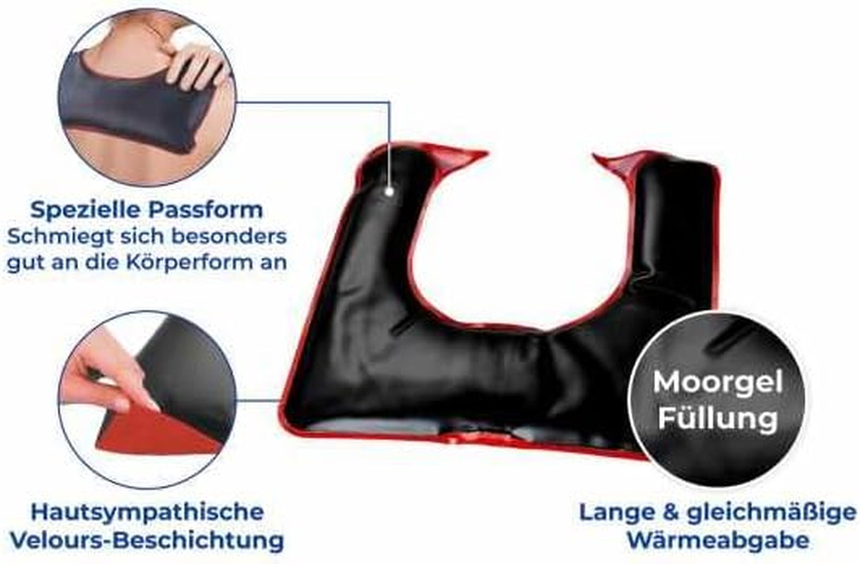 Maximex Moor Neck Pillow Microwave Oven Soothing Heat Against Tension Special Fit Dimensions (L X H X D): 30.5 X 1 X 29 Cm Orthopedic Cervical Pillows Naty Shop