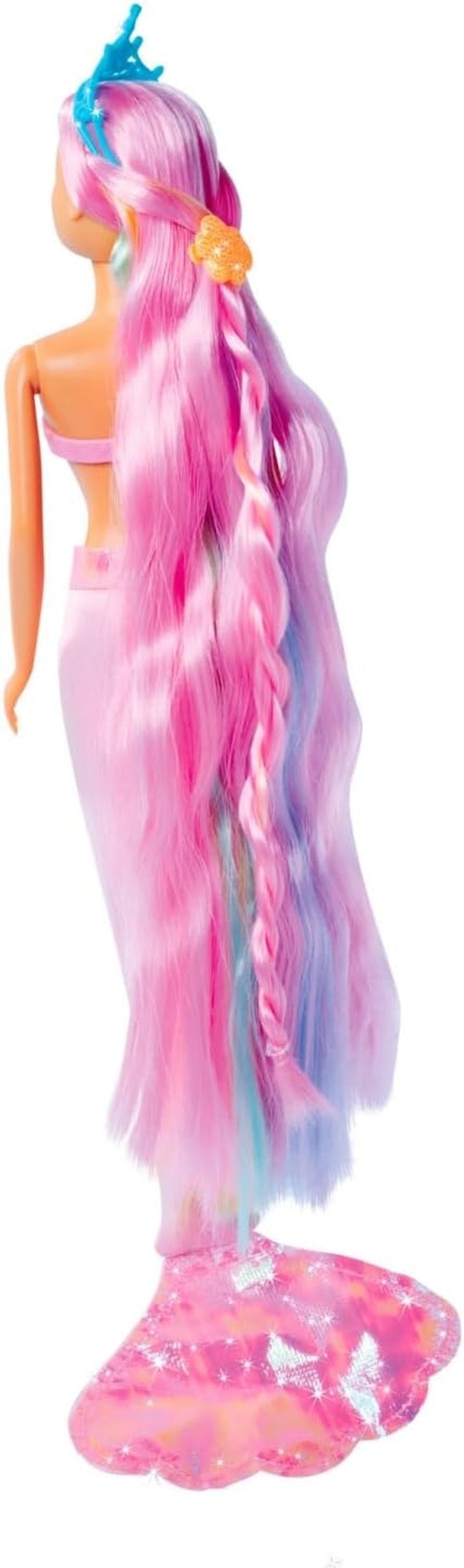 Simba 105733610 - Steffi Love Sirena Arcobaleno, bambola da vestire sirena arcobaleno con capelli colorati, fermagli per capelli, pettine e pinna staccabile, bambola da gioco 29 cm, età 3+ Dolls Naty Shop