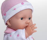 JC Toys Set Bambolina Caucasica La Baby - Bambola Morbida Lavabile da 28 cm, Completo Rosa Staccabile con Cappello, Coperta e Ciuccio, per Bambole da 12 Mesi in su Naty Shop