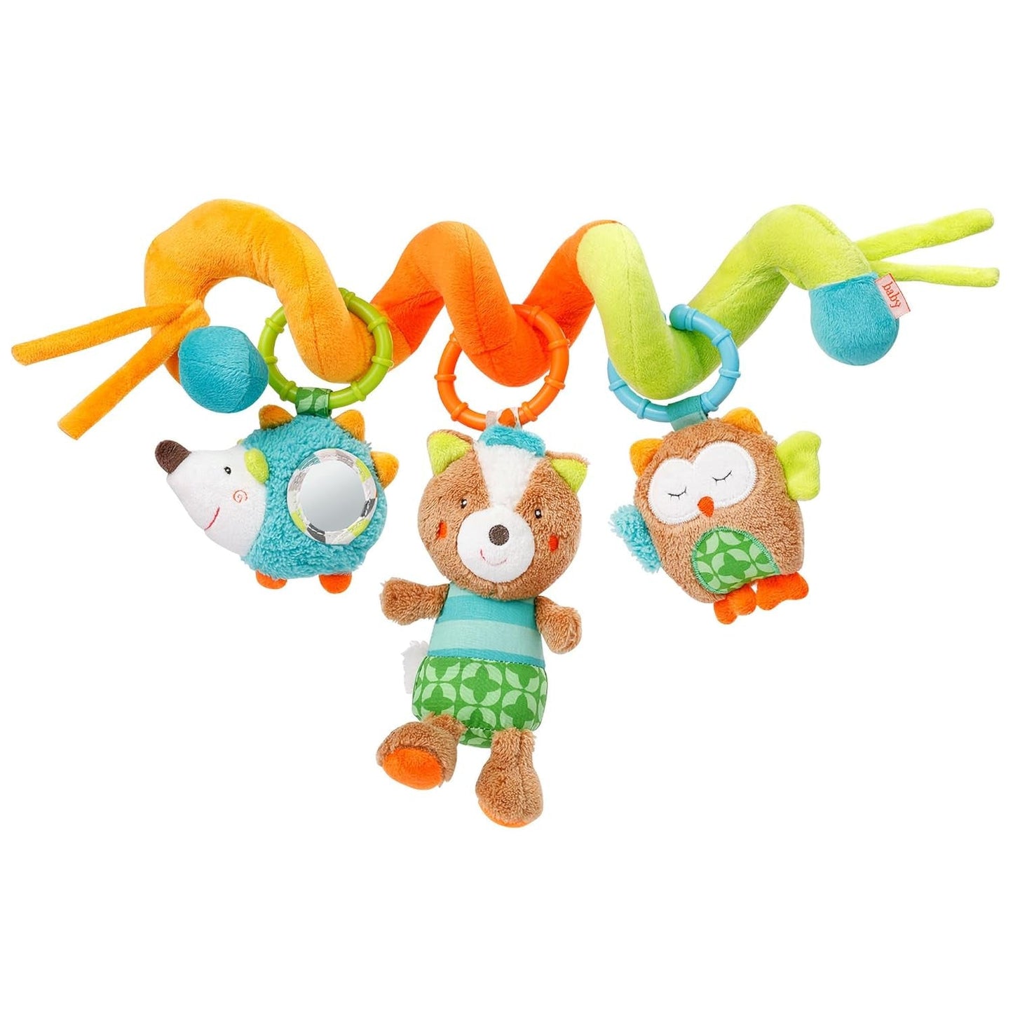 Fehn Activity Spiral Sleeping Forest - giocattolo per passeggino tocca e tieni - giocattolo per lettino, box, passeggino e seggiolino auto - gioco di attività motoria per neonati e bambini da 0+ mesi Bebe Naty Shop Toys Sleeping Forest