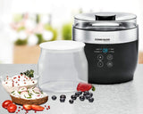 Rommelsbacher JG 1 Barattolo di ricambio per macchina per yogurt e formaggio cremoso JG 80-1,2 litri con coperchio (confezione da 2) Scatole per alimenti Naty Shop