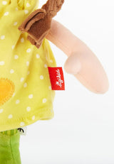 SIGIKID 39411 Piccola bambola morbida per bambina, giocattolo per bambini, consigliata dai 6 mesi, giallo