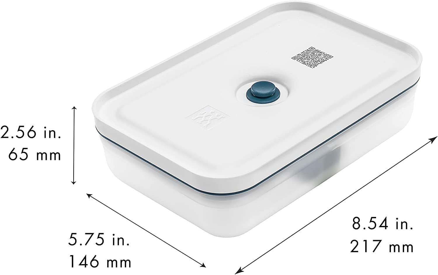 Zwilling Fresh & Save set portapranzo sottovuoto/conservazione frigorifero, 3 pz, plastica, semitrasparente, La Mer Contenitori per alimenti Naty Shop
