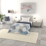 Coperta estiva basic, microfibra, righe jeans, 200X240Cm Trapunte e Piumoni Naty Shop Soffioni Blu 200X240Cm
