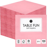 Tovaglioli morbidi bianchi Table Kind 100 sfusi, tovaglioli di alta qualità per feste, catering e uso quotidiano, FSC, sostenibili e riciclabili, Made in EU | 2Veli | 33cm