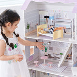 Teamson Kids Olivias Little World Casa delle Bambole Gigante con 16 Accessori per Bambole, Casa delle Bambole in Legno con Mobili, 3 Piani, Casa delle Bambole per Bambole da 12 Pollici/30 cm, Età 3 Anni+ Naty Shop Case delle Bambole