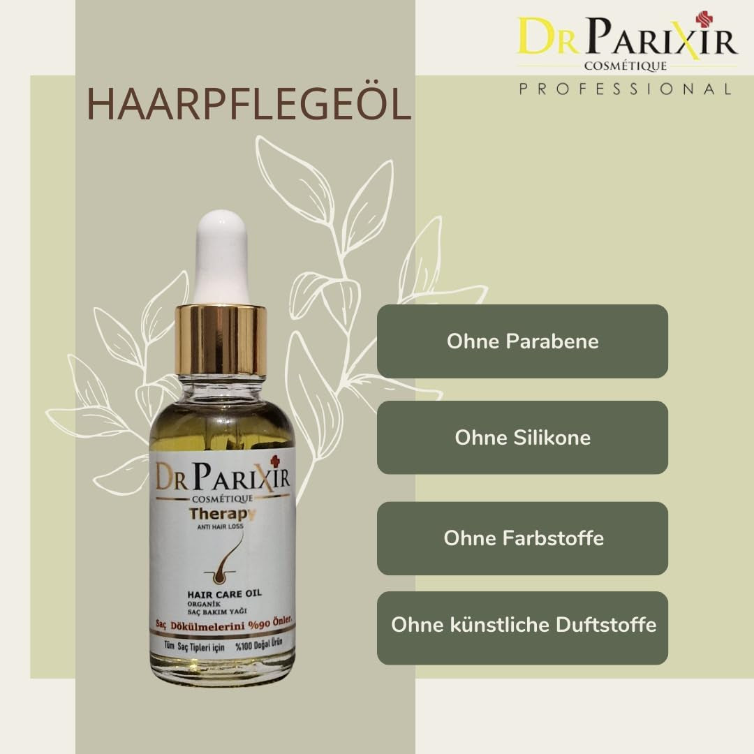 Siero anticaduta Dr Parixir - Soluzione efficace con olio d'oliva e rosmarino, 30 ml | Riduce la caduta dei capelli e rinforza le radici dei capelli Naty Shop Hair Care