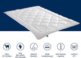Trapunta Irisette cammello - Made in Germany - Mono, trapunta per tutte le stagioni, trapunta in pelo di cammello per transizione, 155 X 220 Cm, Trapunte e trapunte certificate Oeko-Tex Naty Shop