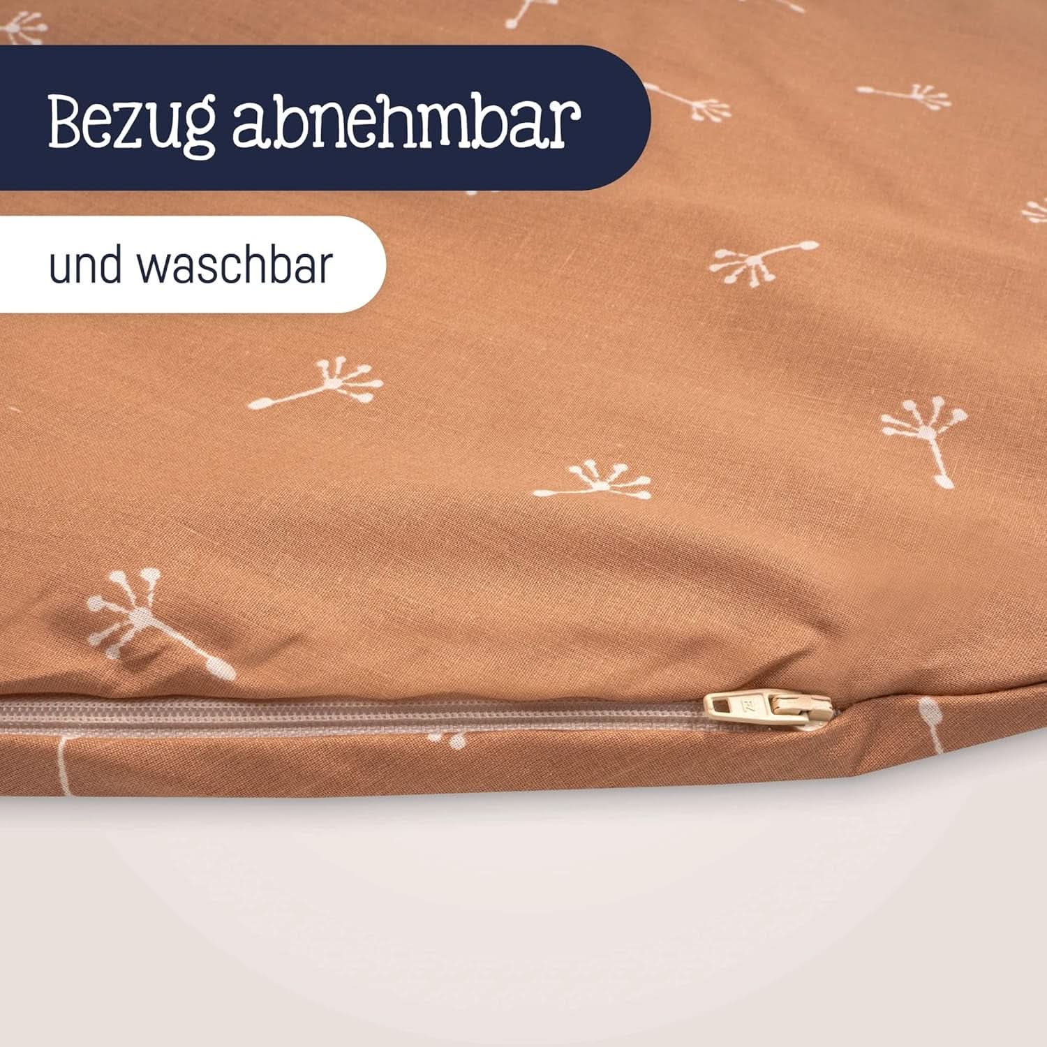 Julius Zöllner Cuscino da allattamento biologico 190 cm, imbottitura 42 litri Microsfere Eps, made in Germany Accessori Alimentazione e Allattamento Bebe Naty Shop
