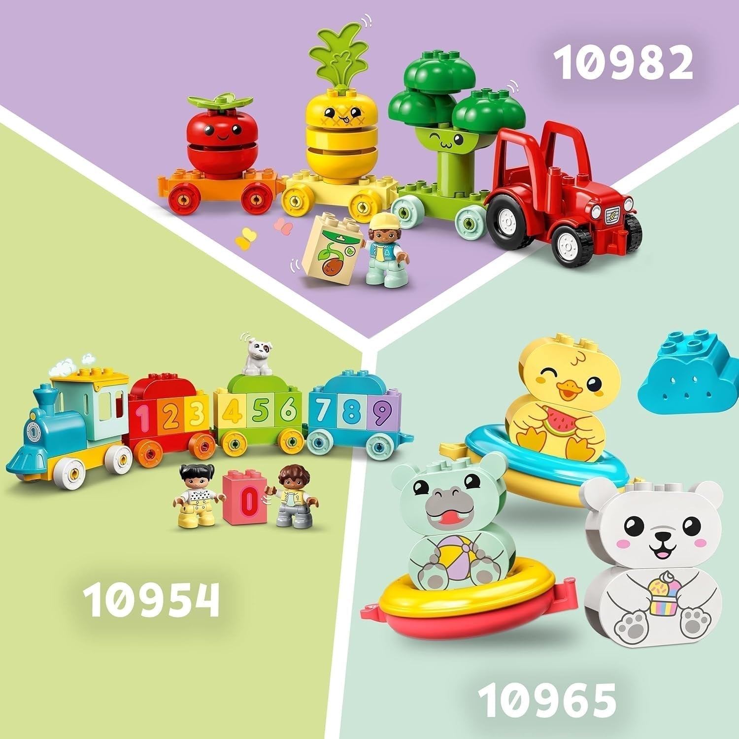 LEGO DUPLO Trenino degli animali, Trenino giocattolo con ruote, Costruzioni creative e ricostruzioni di figure di animali, Giocattolo educativo per i più piccoli, Regalo di compleanno per gli amanti degli animali Ragazze e ragazzi di 1 anno e mezzo 10412 Set da costruzione Besuche den LEGO-Store