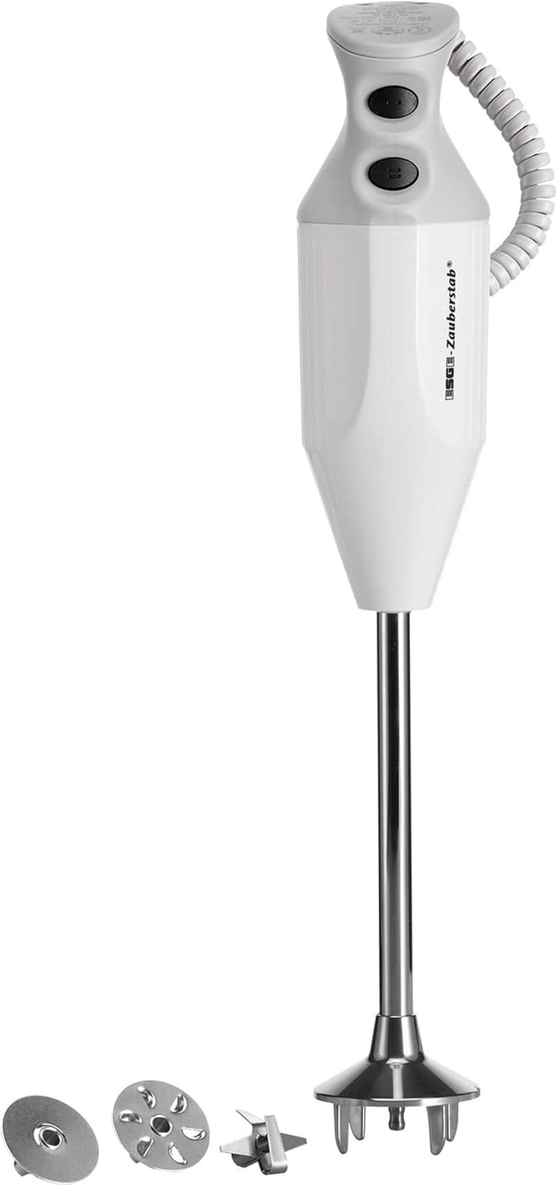 ESGE Zauberstab P 200 Profi, Stabmixer Weiß Inkl. Zubehör, Bis Zu 17.000 U/Min, 90860, Bianco/Grau Kitchen Naty Shop